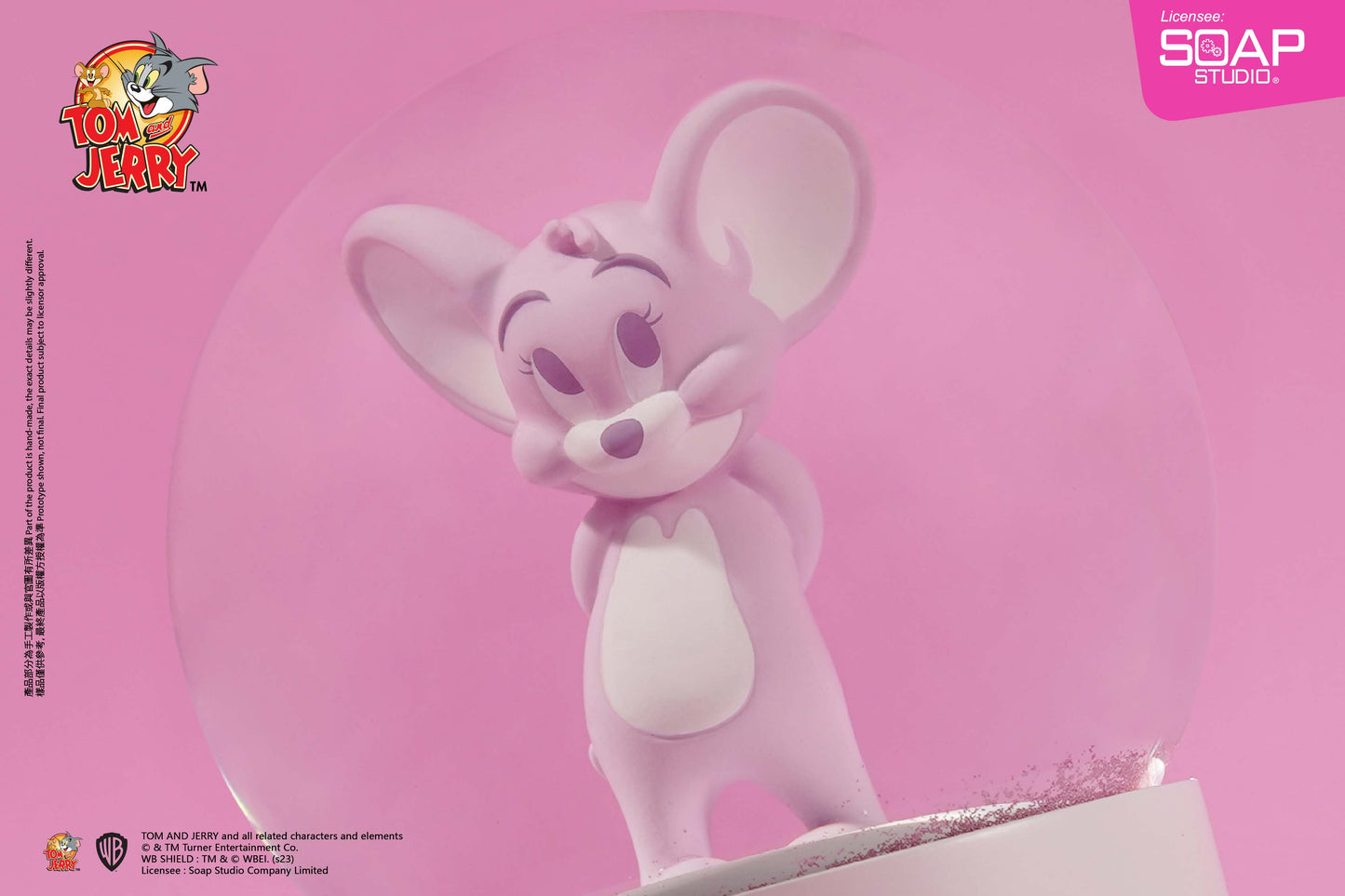 CA324 Tom and Jerry - Jerry Full of Love Snow Globe