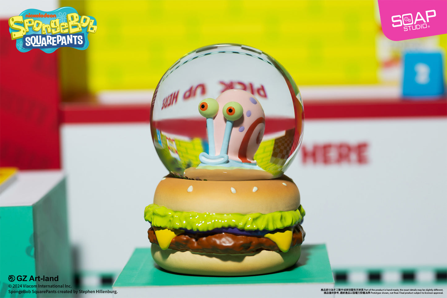 NS900  SpongeBob SquarePants Mini Krabby Patty Snow Globe (6pcs/set)