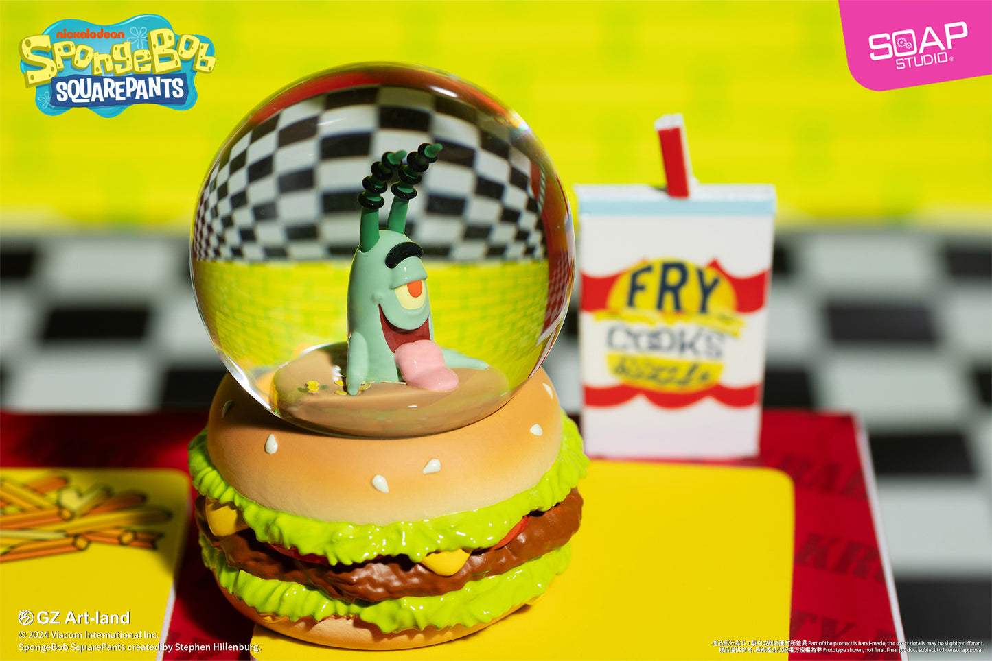 NS900  SpongeBob SquarePants Mini Krabby Patty Snow Globe (6pcs/set)