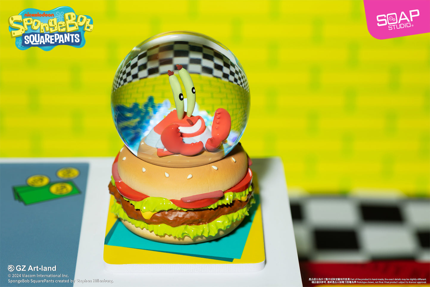 NS900  SpongeBob SquarePants Mini Krabby Patty Snow Globe (6pcs/set)