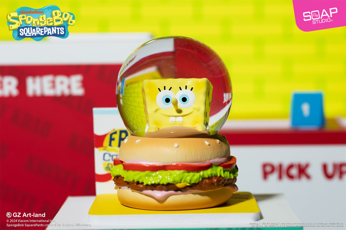 NS900  SpongeBob SquarePants Mini Krabby Patty Snow Globe (6pcs/set)