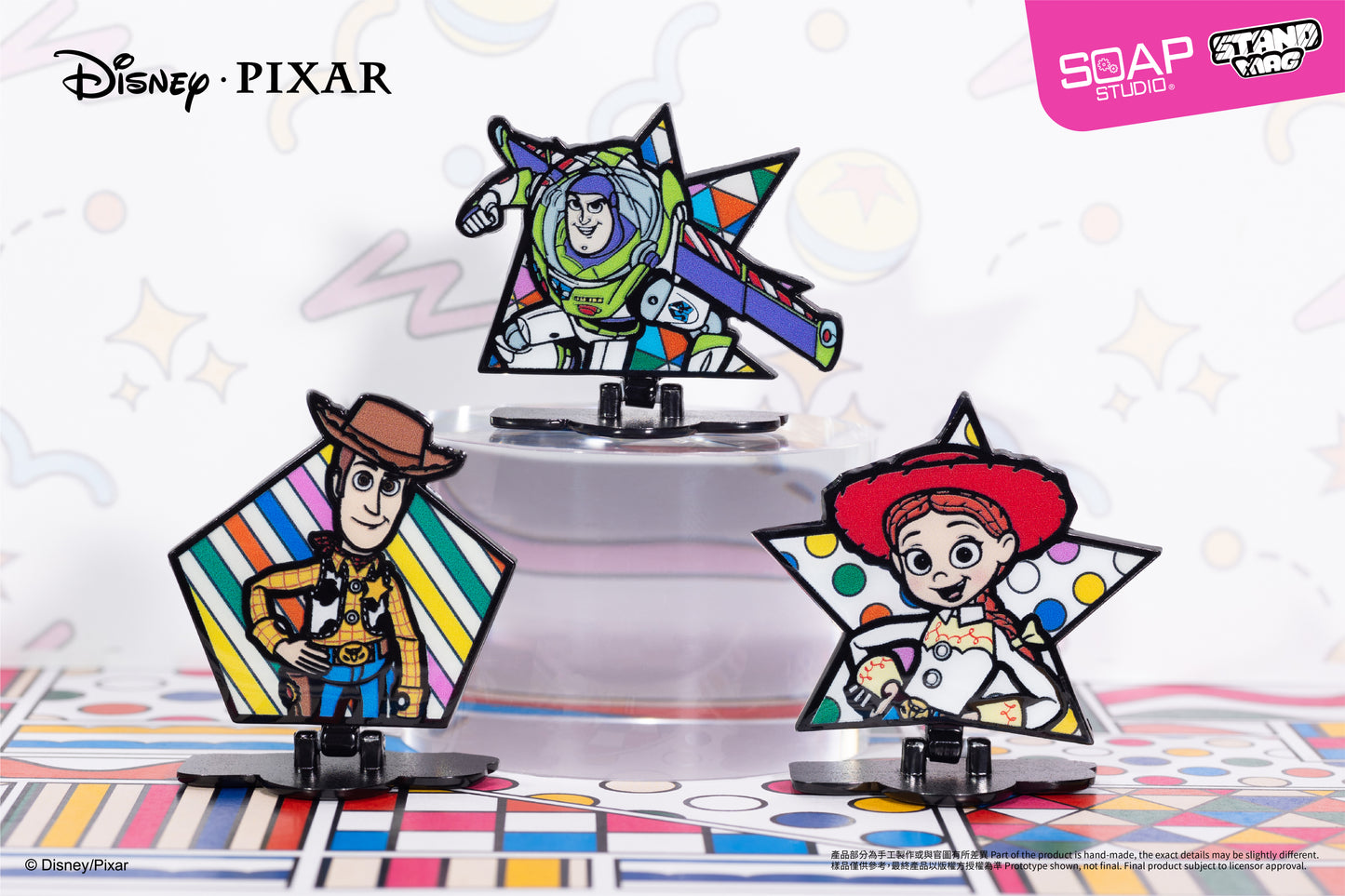 PX816 Disney Pixar Standing Magnetic Badge(9pcs/set)