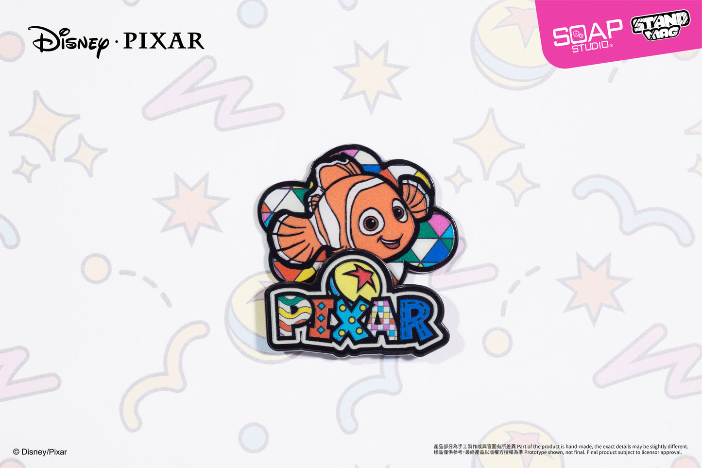 PX816 Disney Pixar Standing Magnetic Badge(9pcs/set)