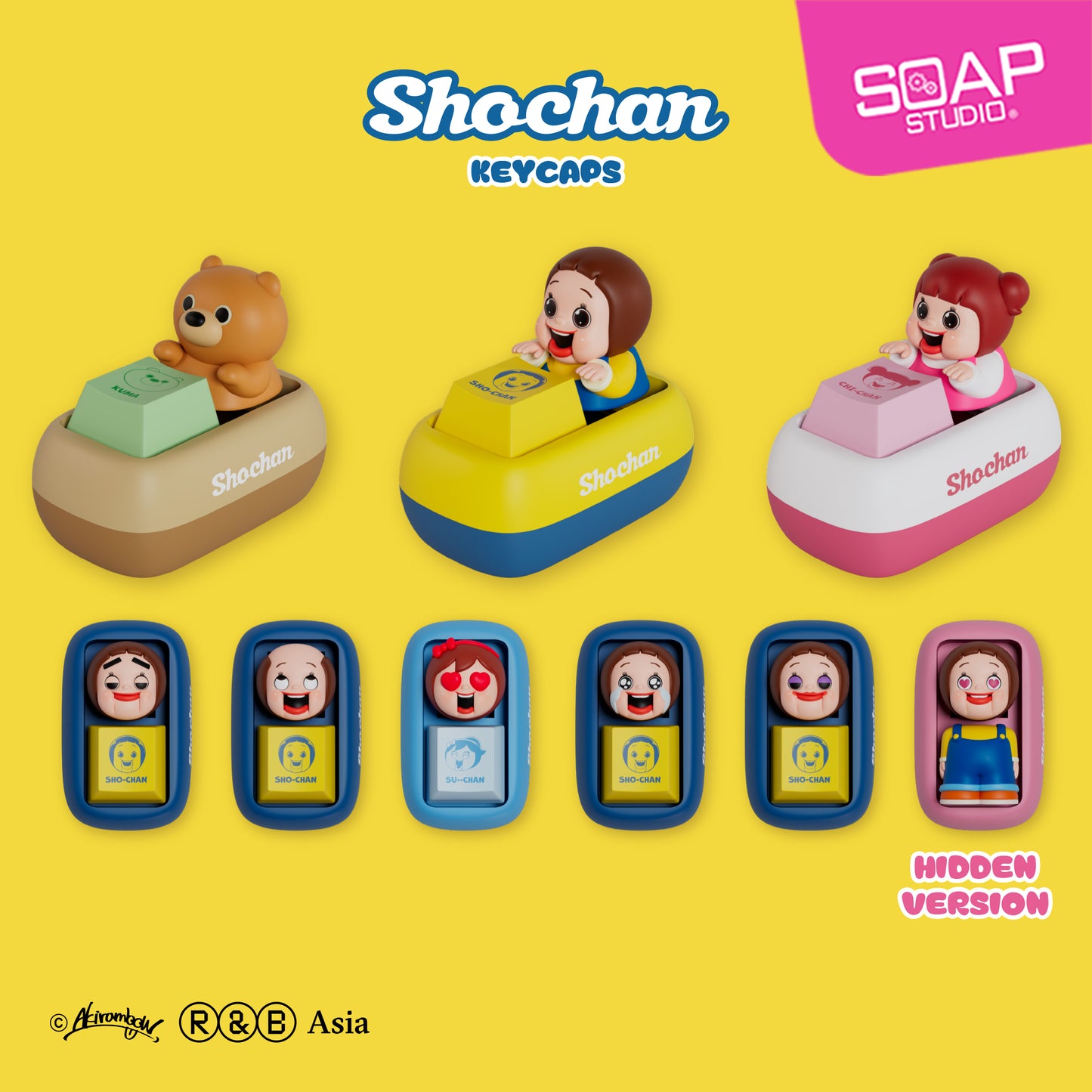 SH803 SHO-CHAN Keycaps (8pcs/set)