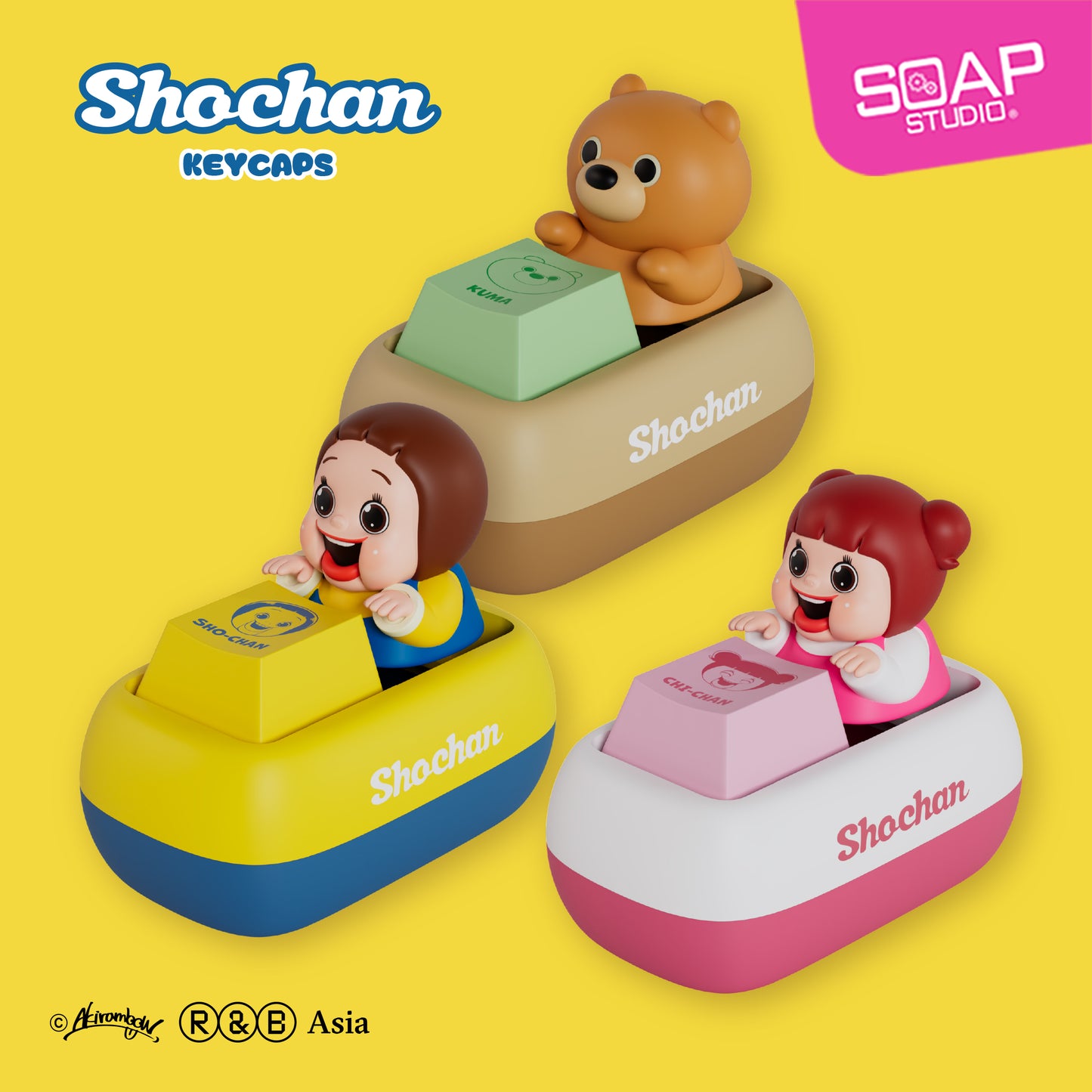 SH803 SHO-CHAN Keycaps (8pcs/set)