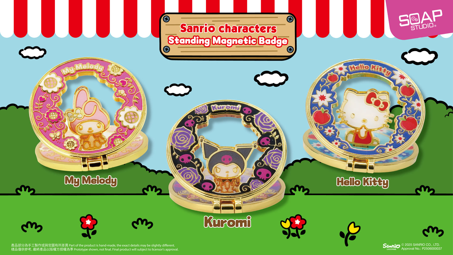 SR803 Sanrio characters金屬徽章座