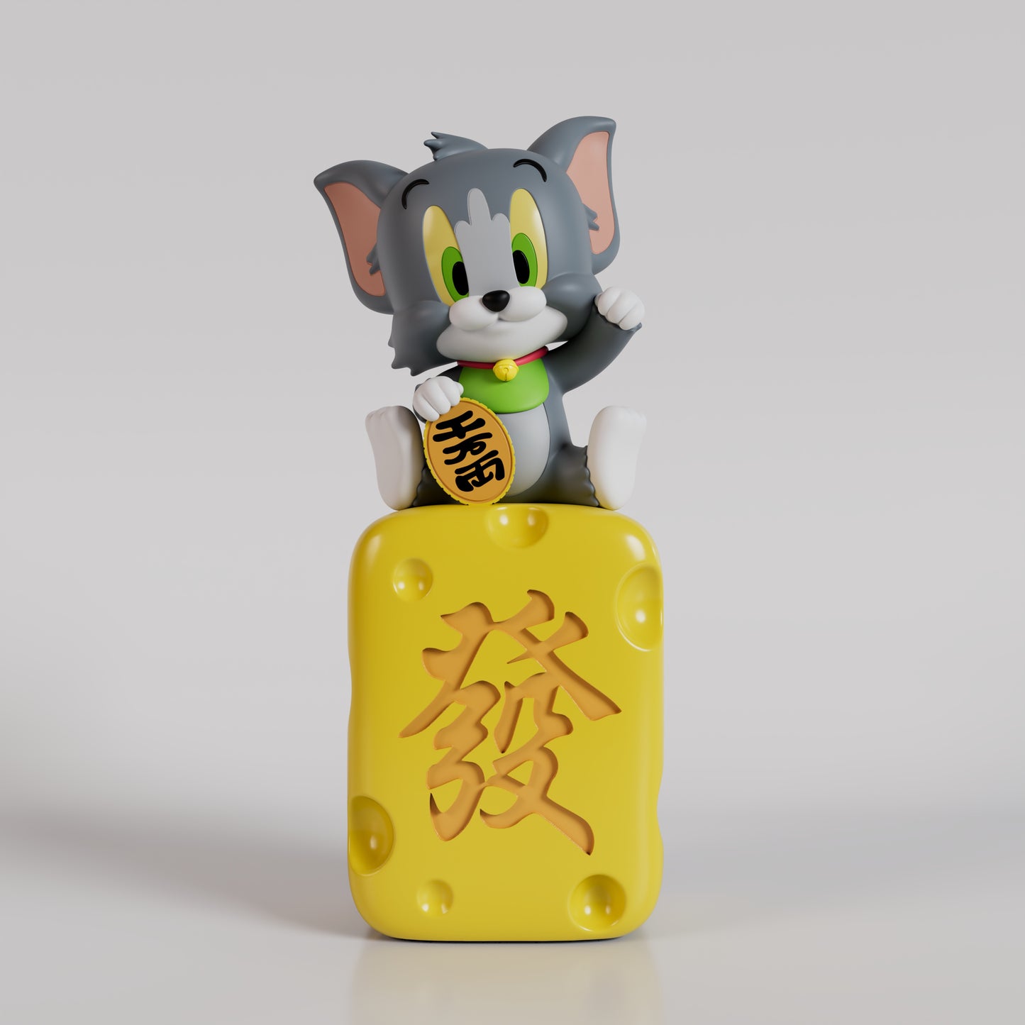 CA446-CA447 Tom and Jerry Maneki-neko Ornament (Tom / Jerry)