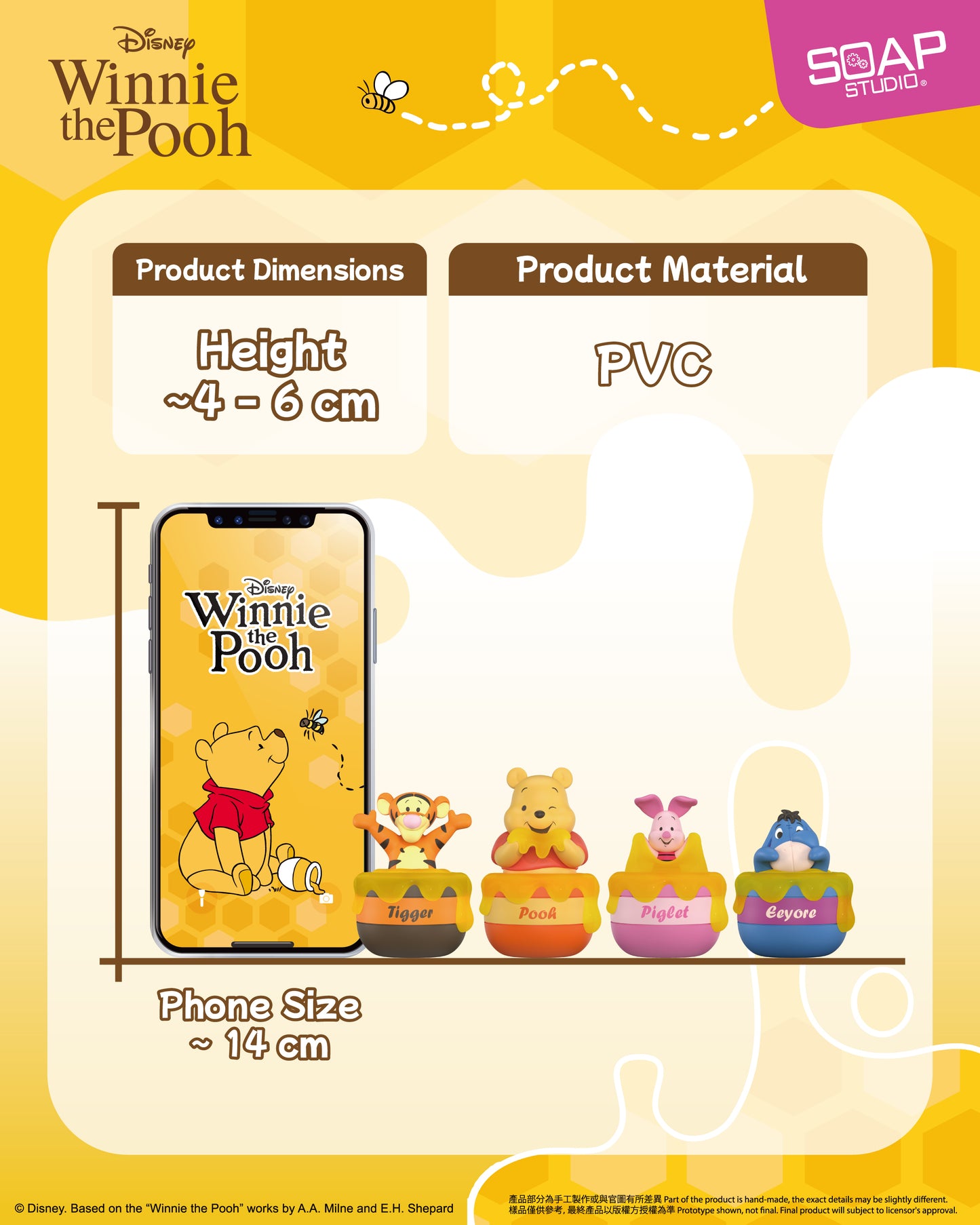 <推出日期:2026年第三季> DY830A 迪士尼小熊维尼游戲時間按鍵帽盲盒 Disney Winnie the pooh Playtime Clickers Blind Box