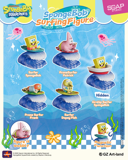 <推出日期:2026年第三季> NS805A 海綿寶寶衝浪系列摇摇樂盲盒 SpongeBob SquarePants Surfing Wobbler Blind Box