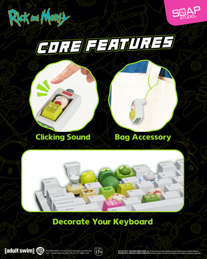 Coming soon: CA835A Rick & Morty Multiverse Portal Gun Keycaps