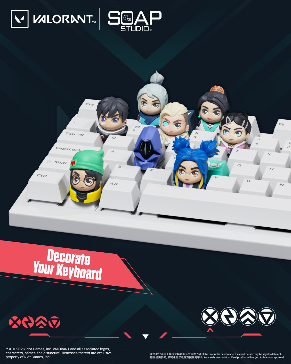 <即將推出> VL800A 無畏契約鍵帽盲盒 Valorant Keycaps Blind Box