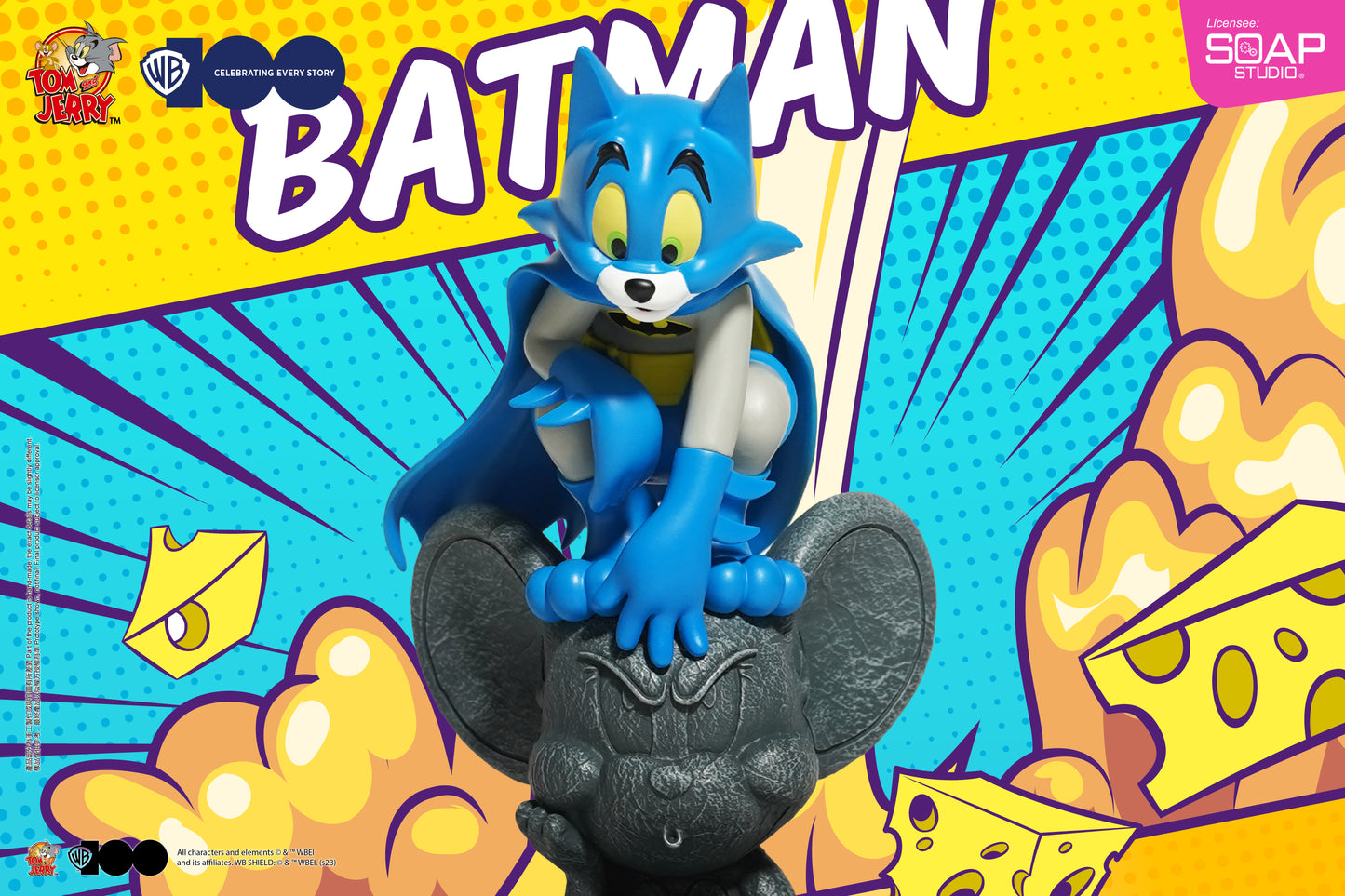 CA429  WB100TH Tom and Jerry as Batman Statue