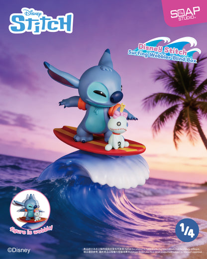 DY823A (推出日期: 2026年第二季) 迪士尼史迪仔款衝浪系列盲盒 Disney Stitch Surfing Wobbler Blind Box