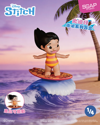 DY823A (推出日期: 2026年第二季) 迪士尼史迪仔款衝浪系列盲盒 Disney Stitch Surfing Wobbler Blind Box