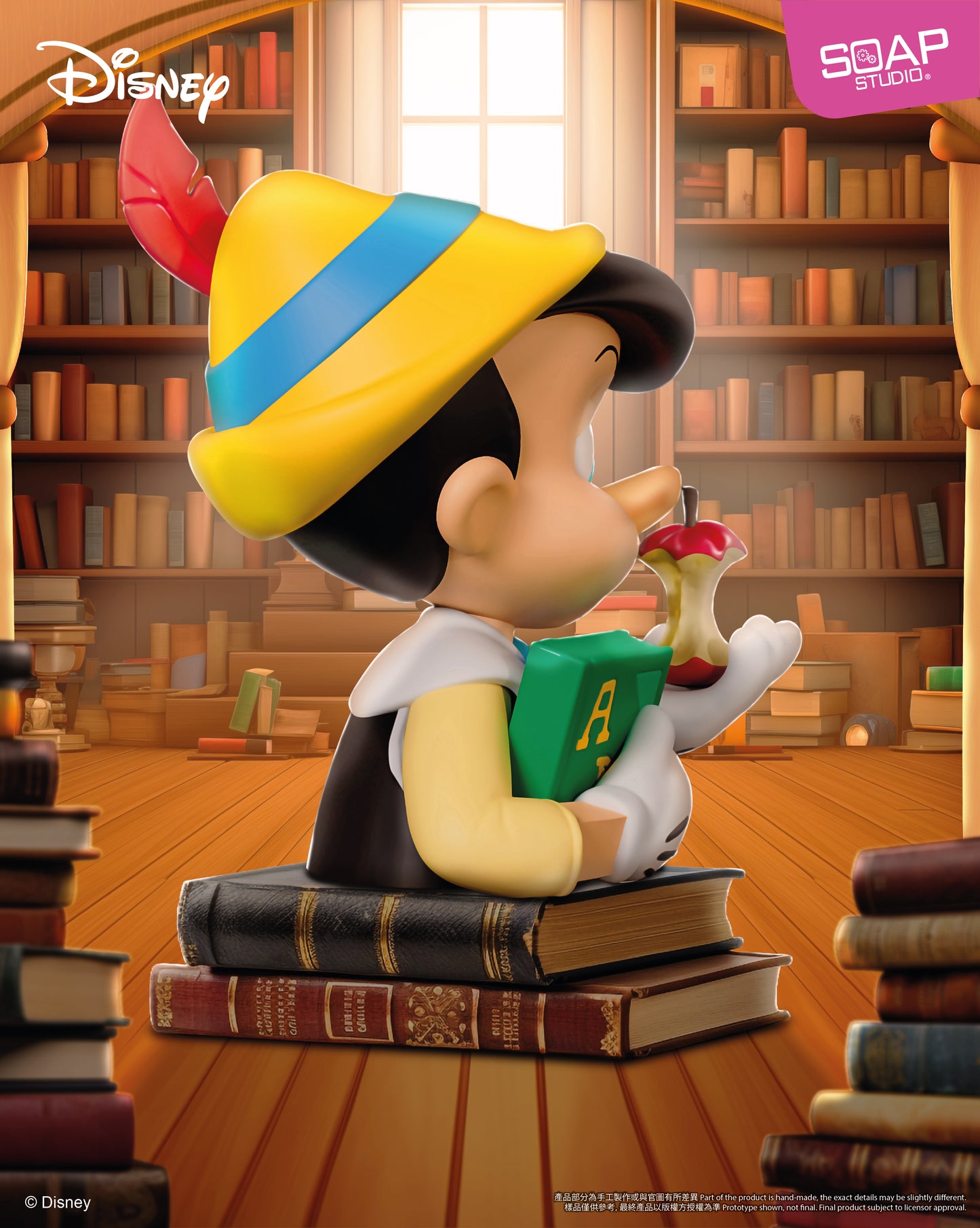 DY911   Disney Pinocchio First Day for School Mini Bust