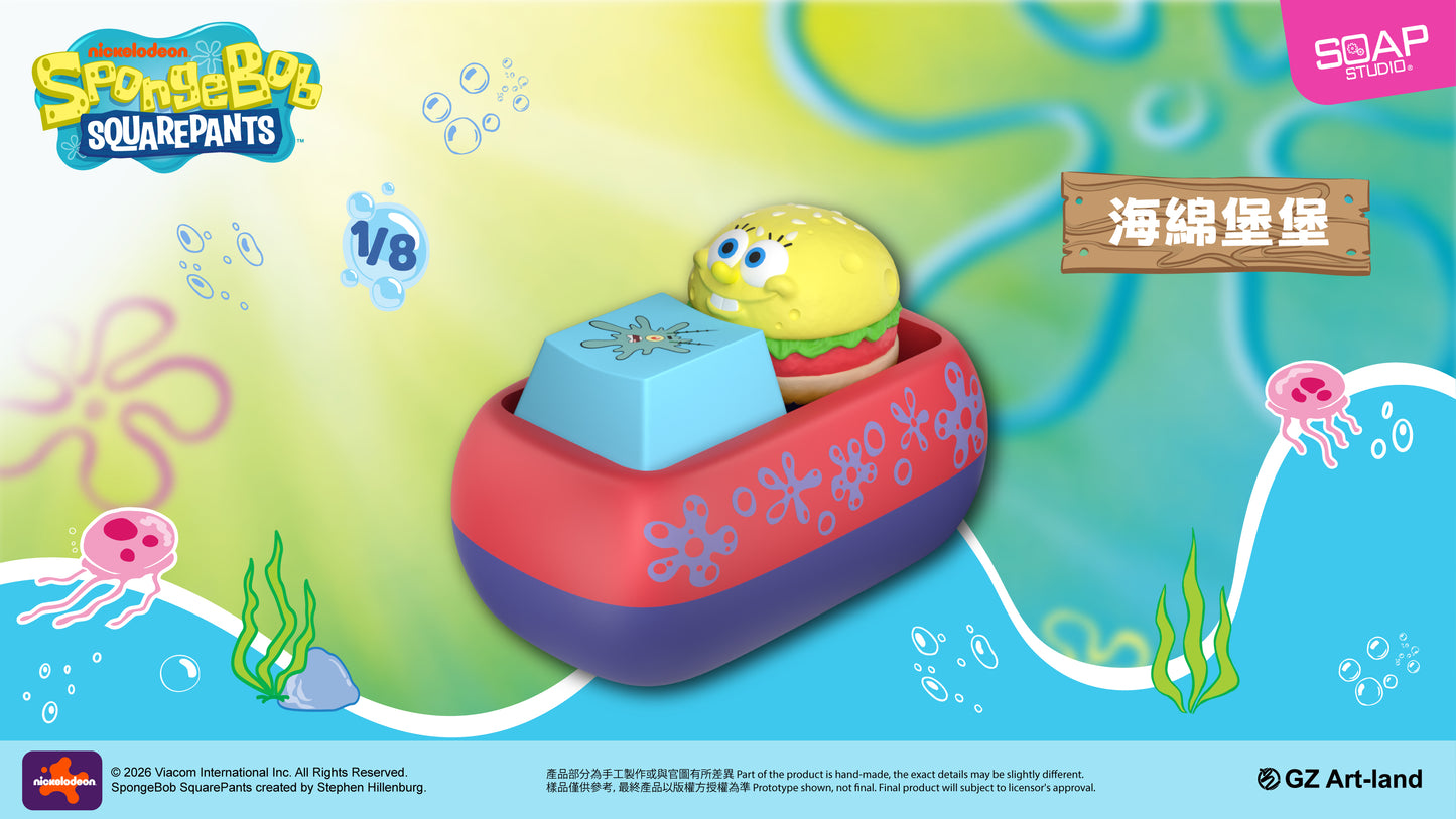 NS803A (推出日期: 2026年4月)海綿寶寶鍵帽盲盒 SpongeBob SquarePants Keycap Blind Box