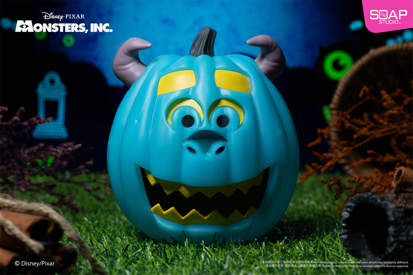 PX002-PX003 Disney Pixar Monsters, Inc. Pumpkin Head Night Light (Mike / Sulley)