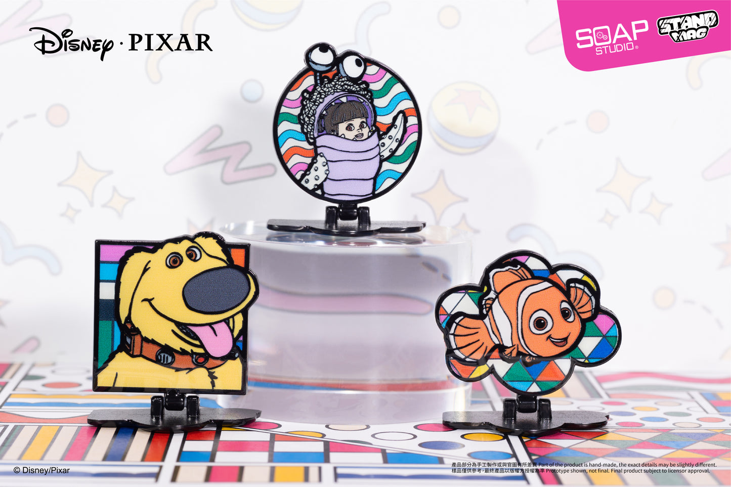 PX816  Disney Pixar Standing Magnetic Badge(9pcs/set)